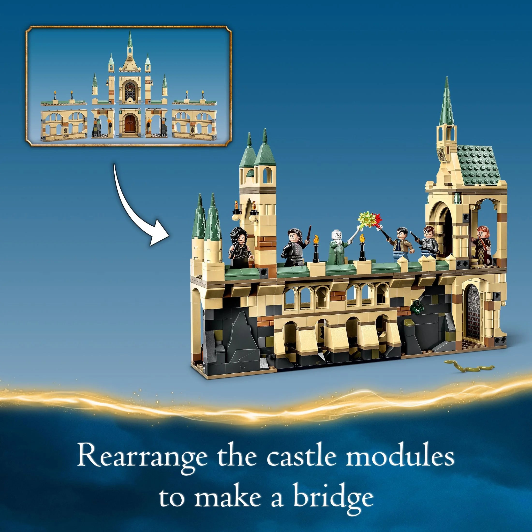 LEGO Harry Potter Building Toy Set with Castle and 6 Minifigures A3593