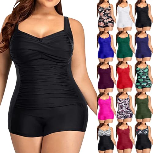 Plus Size One Piece Swimsuit S859
