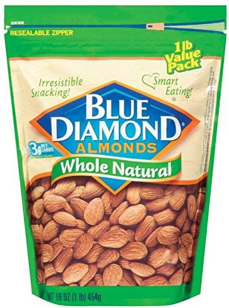 Blue Diamond Whole Natural Almonds (Pack Of 2) T865142