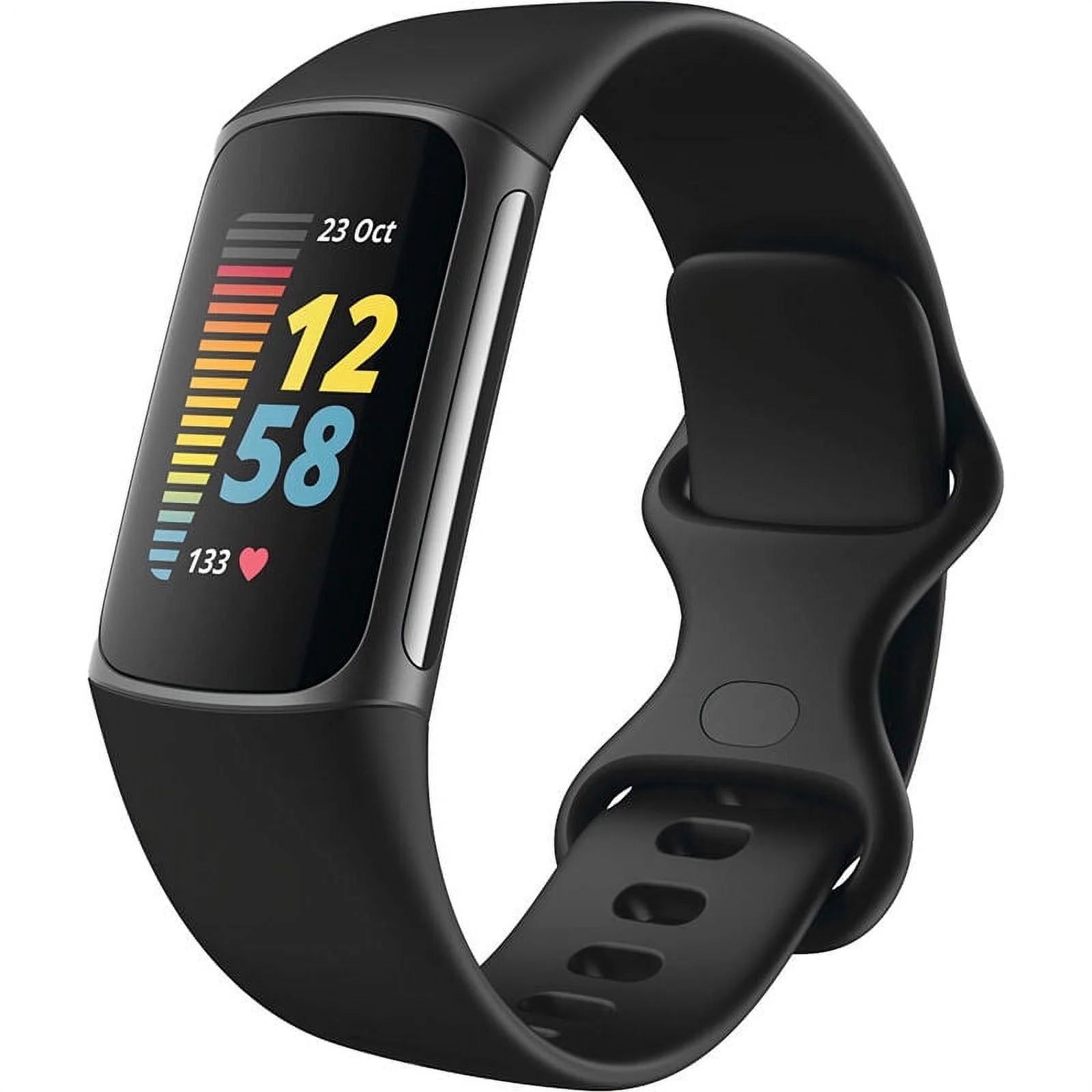 Black/Graphite Stainless Steel Fitness Tracker Z52037