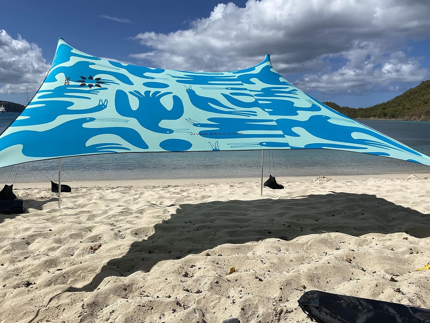 Beach Tent with Sand Anchor, Portable Canopy Sunshade - 7' x 7' W7340
