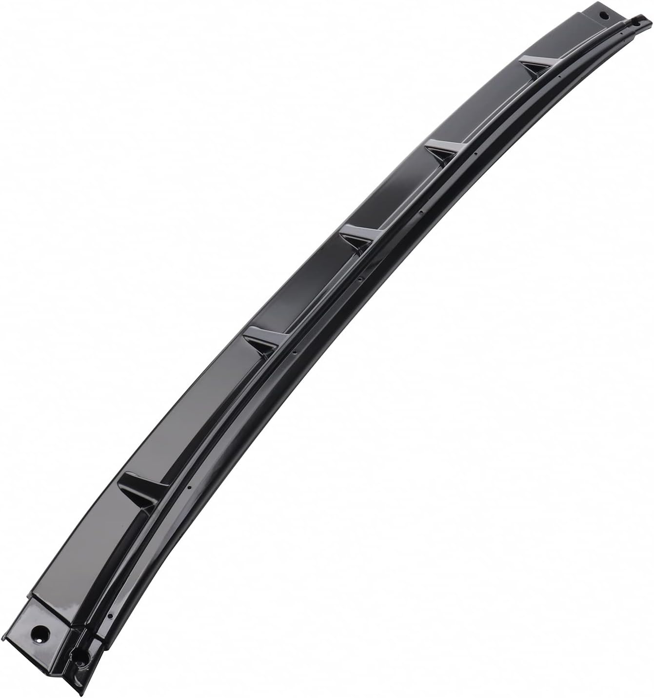 3Pcs Front Bumper Lip ABS Glossy Black Front Splitter Spoiler Pack of 2 E23799