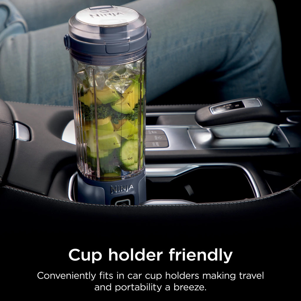 Denim Blue 18 oz Portable Blending Vessel with Leakproof Lid F824159
