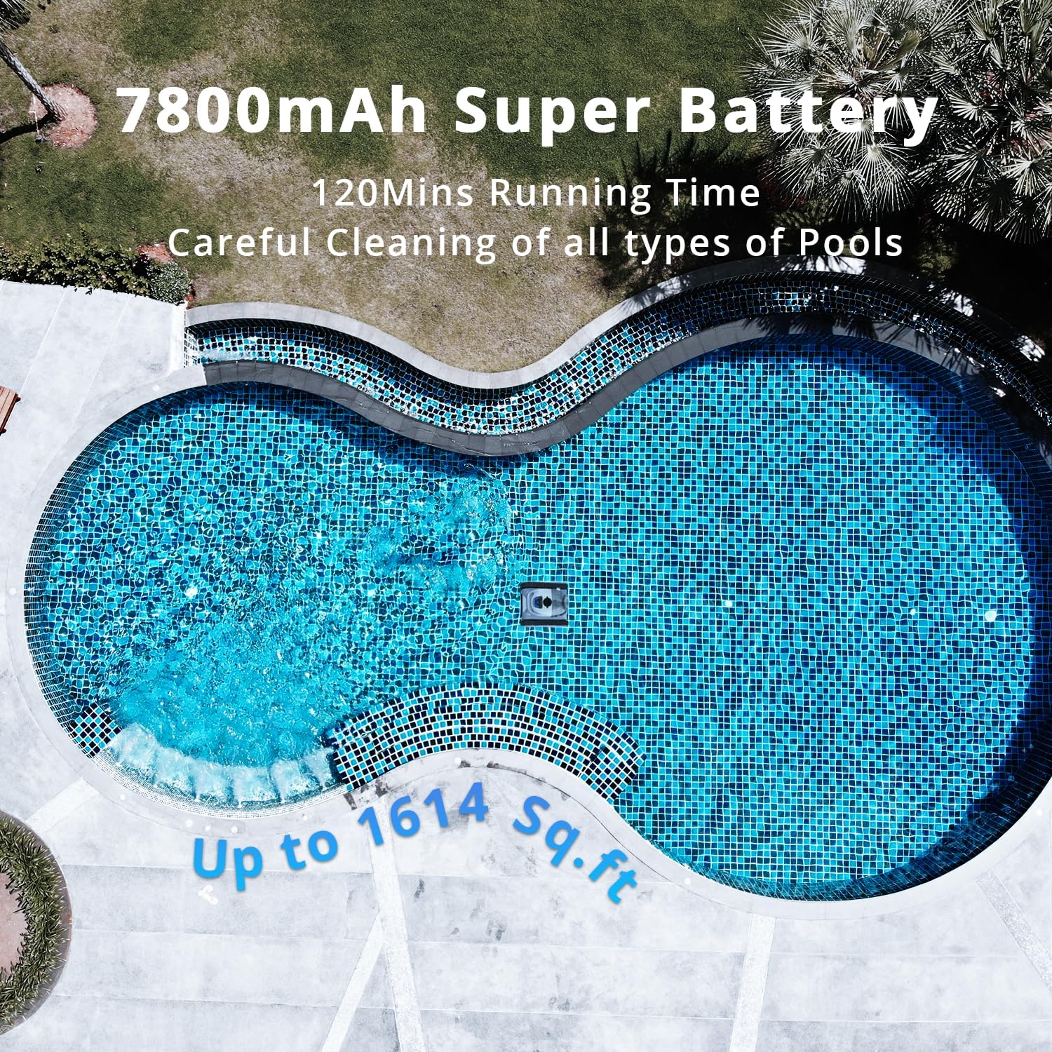 Cordless Robotic Pool Cleaner P698