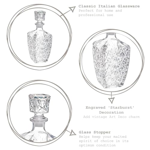 23.75 oz Glass Decanter with Airtight Stopper I48733