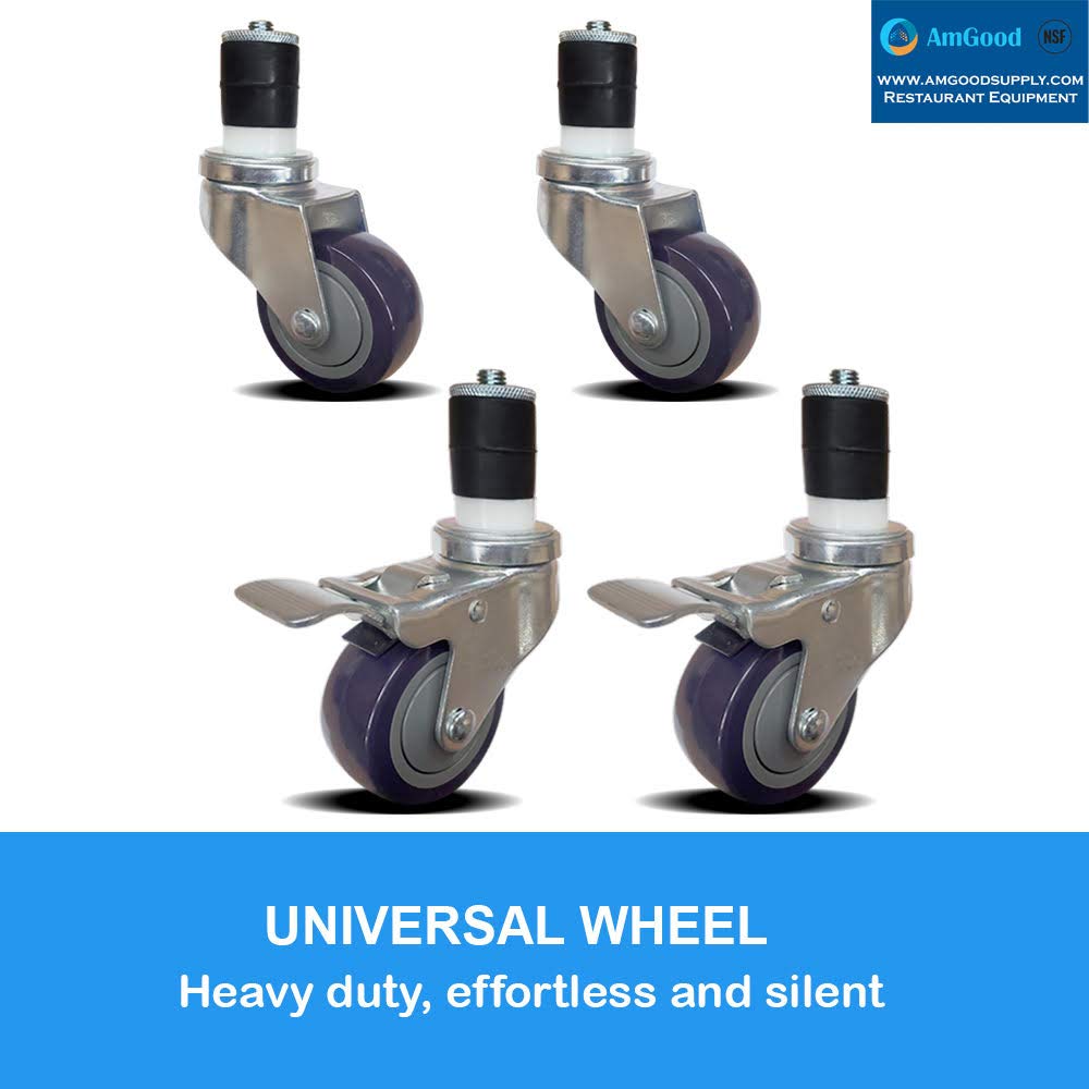 Set of 4 Casters for Stainless Steel Work Table S9772