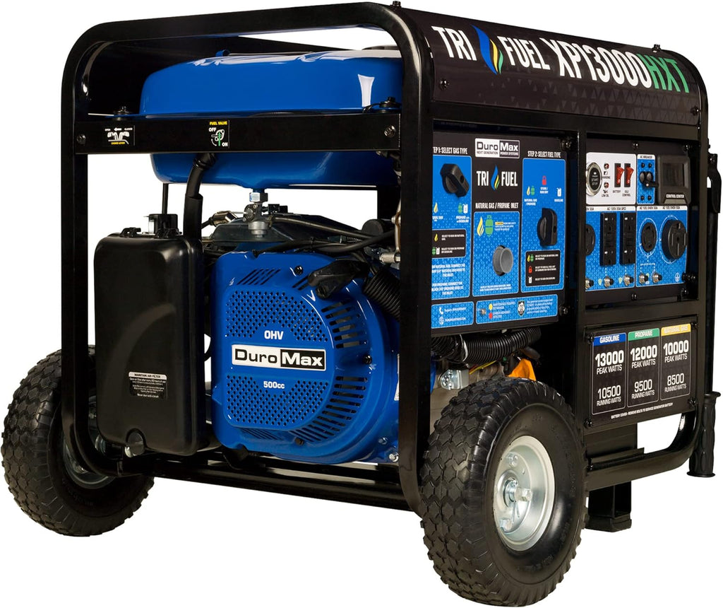 Dual Fuel Portable Generator 5500 Watt Electric Start with CO Alert L570298