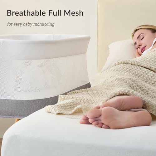 Grey Electric Bassinet with 3 Speeds B46863