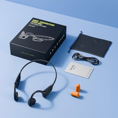 Green Wireless Bluetooth 5.4 Open Ear Bone Conduction Headphones with Mic C158666