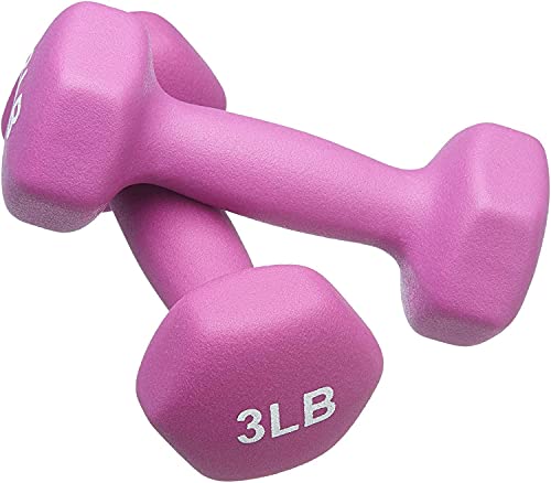 Neoprene Dumbbell Hand Weights Sets of 2 Hexagon Non-Slip Weights D5913