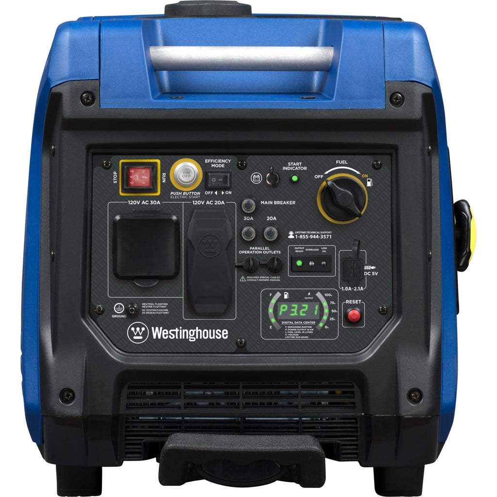 5000 Peak Watt Gas Powered Portable Inverter Generator with Electric Start S5592