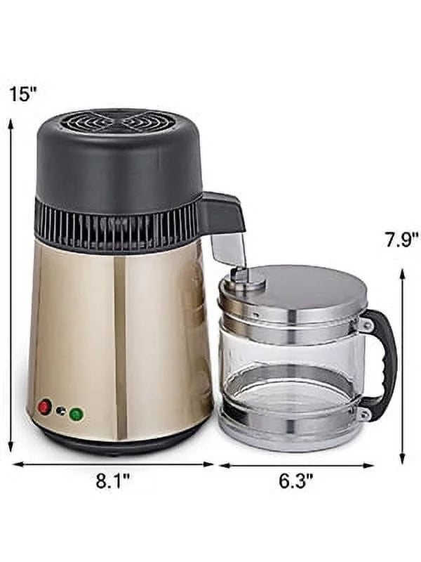 1.1 gal 4L Stainless Steel Water Distiller Machine N7331