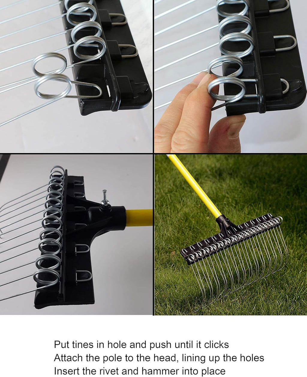 21-inch 55-inch Fiberglass Rake (Pack of 6) C357