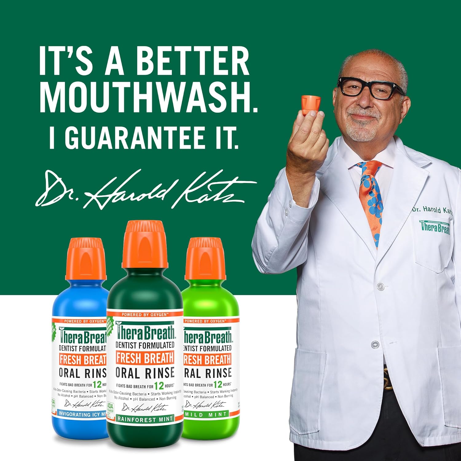 Rainforest Mint Alcohol-Free Mouthwash 16 Fl Oz (2-Pack) S45898