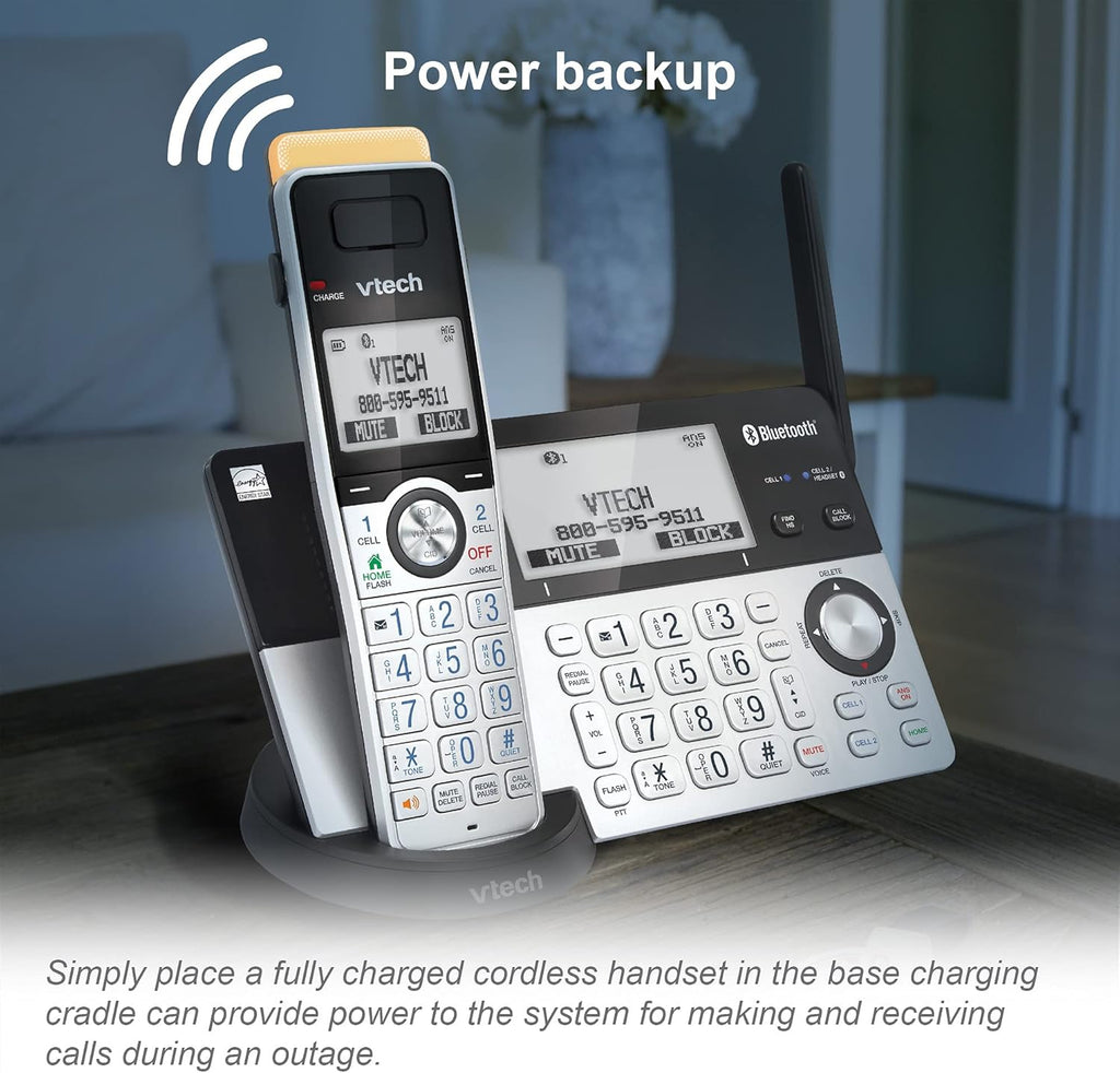 5 Handset DECT 6.0 Cordless Phone with Answering Machine I785