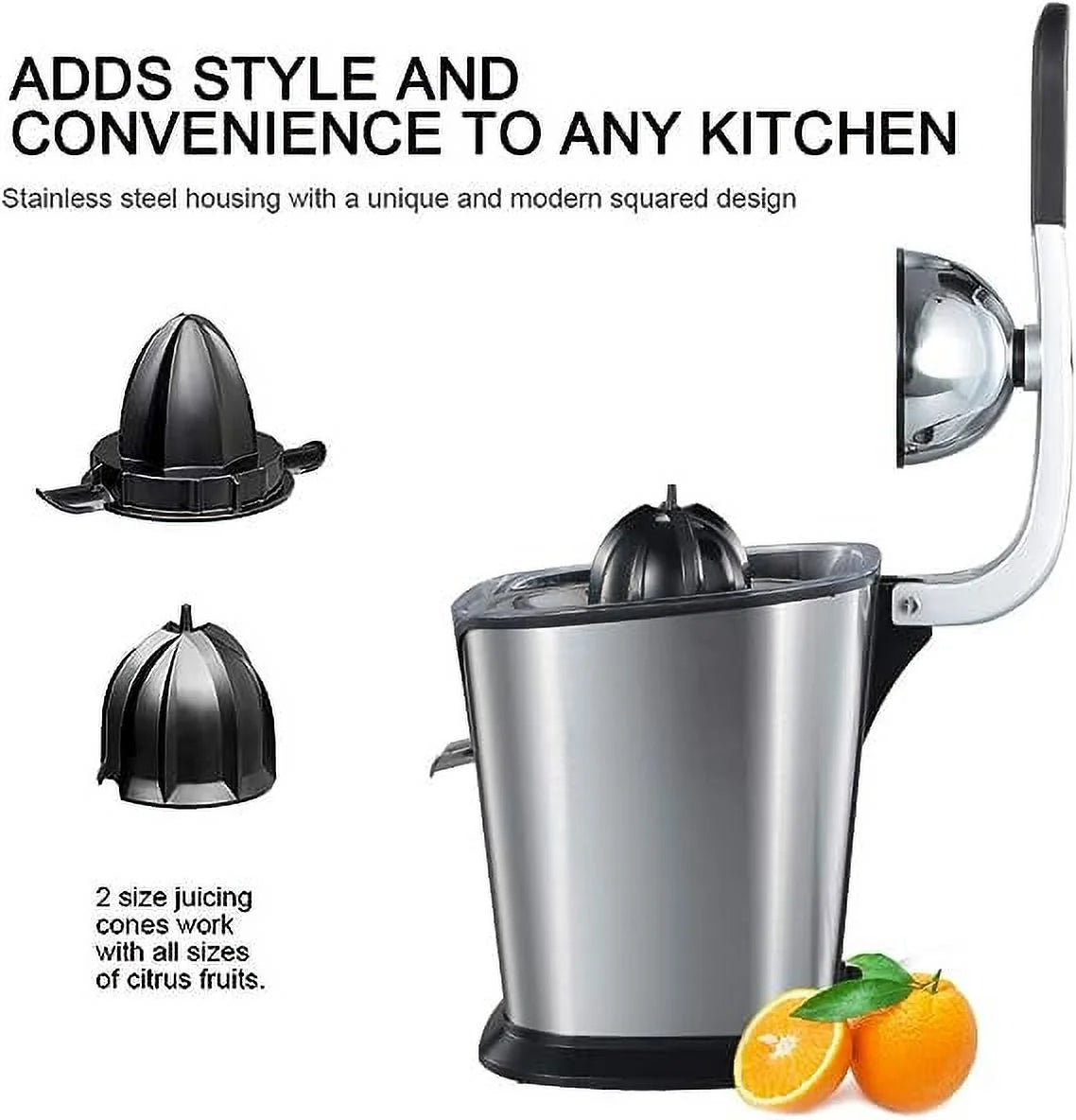 Stainless Steel Electric Citrus Juicer Press 160-Watt I624620