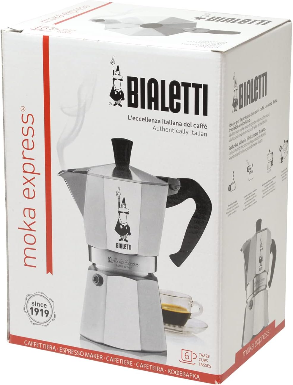 6 Cups Aluminum Moka Pot H98741