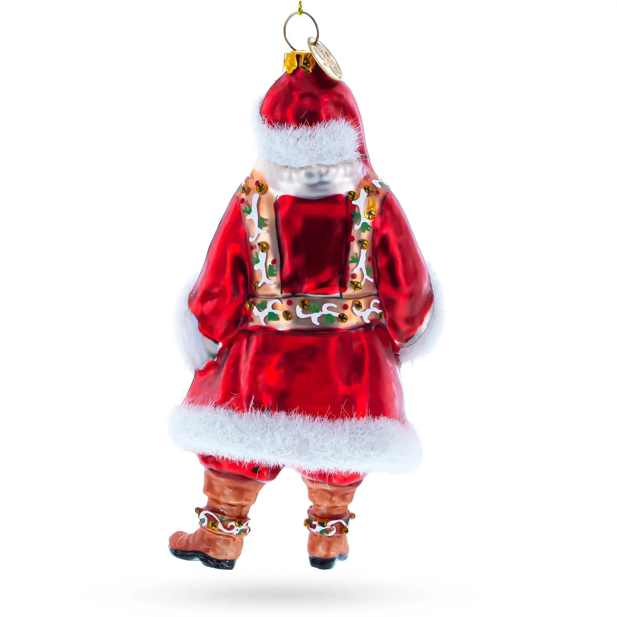 Festive Blown Glass Christmas Ornament V53849