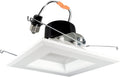 5-inch Square LED Retrofit Downlight Recessed Housings, White Smooth Trim, Dimmable, 16W 1200 Lumens 120W Eqv. CRI 90 Wet Location, Warm White 3000k D26234