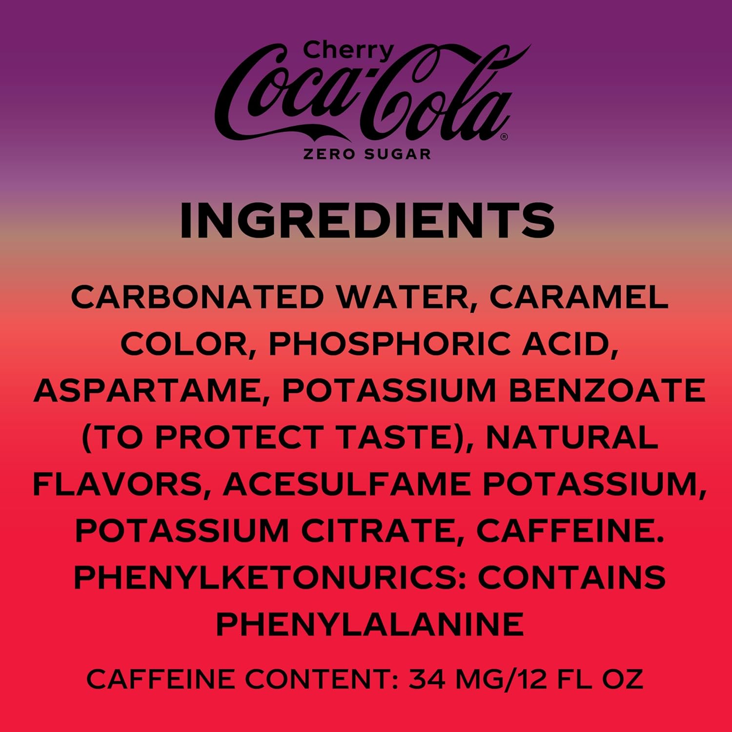 12 Fl Oz Cherry Zero Soda (pack of 12) I58949