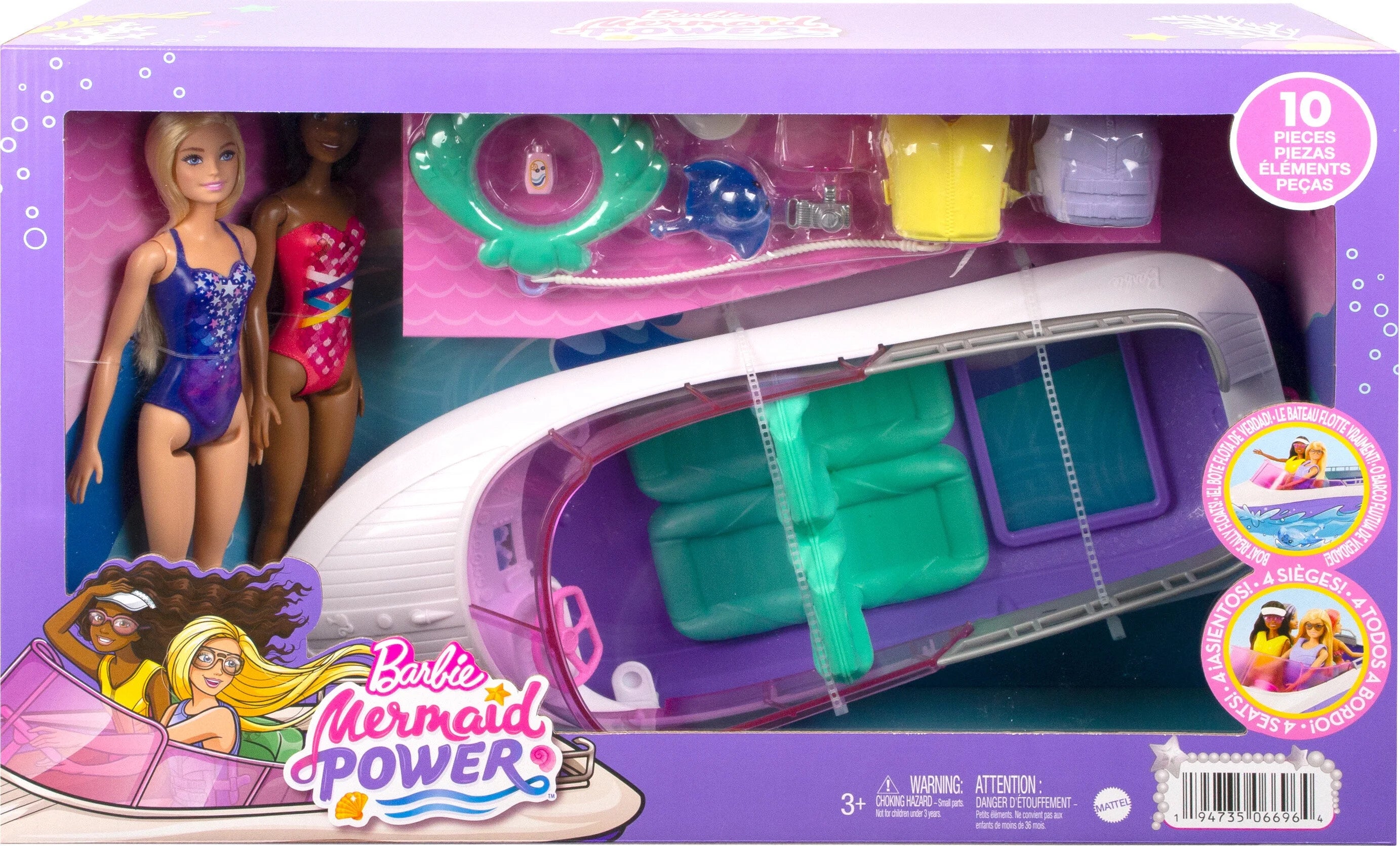 Barbie Dolls with Boat Playset H701577