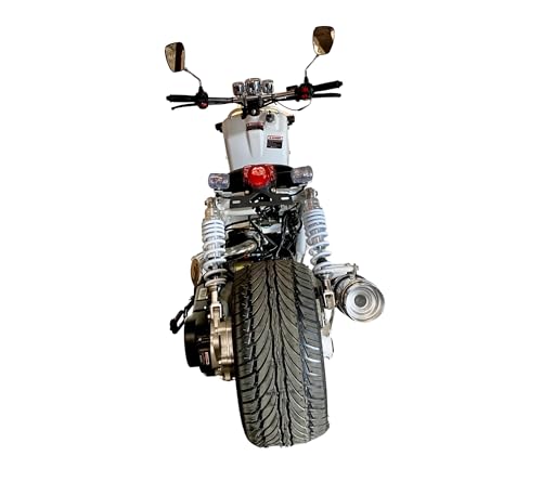 50cc Stretched Scooter Automatic Transmission Wide 205/30-12 Rear Tire Street Legal Moped H293