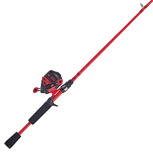 6' 2-Piece Graphite & Fiberglass Spincast Fishing Rod and Reel Combo R480