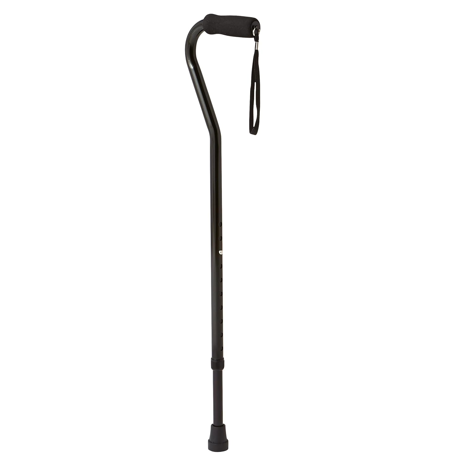 Black Aluminum Offset Walking Cane F179