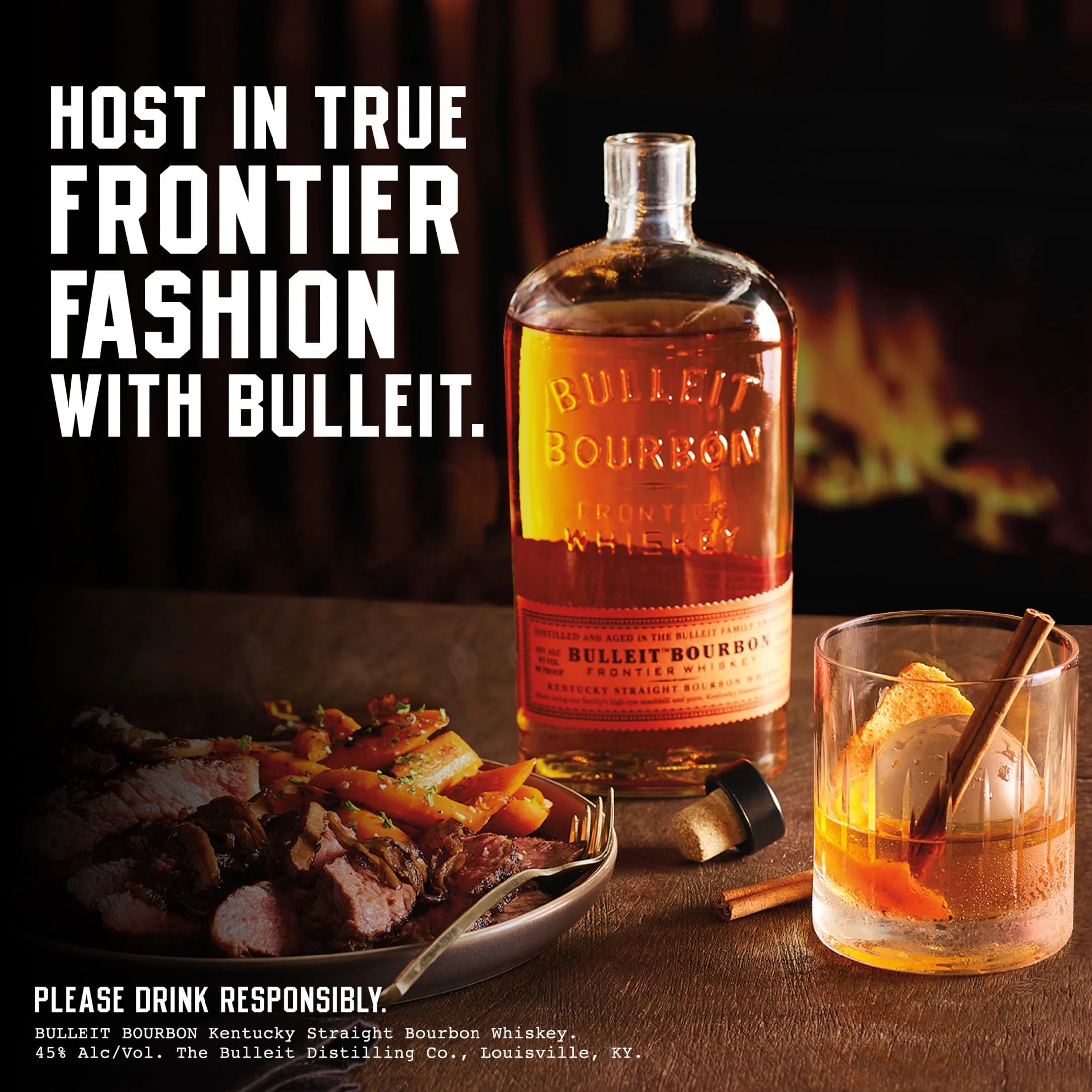 Bourbon Whiskey, 750 mL, 45% ABV U8633