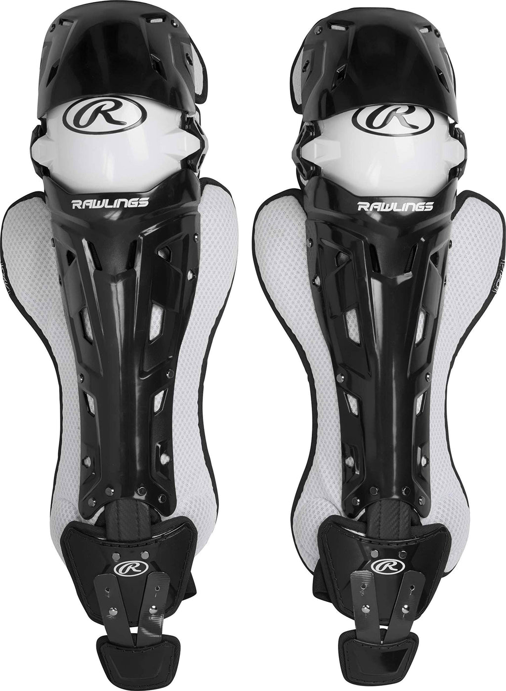 Black/White Baseball Catcher Leg Guards T9404