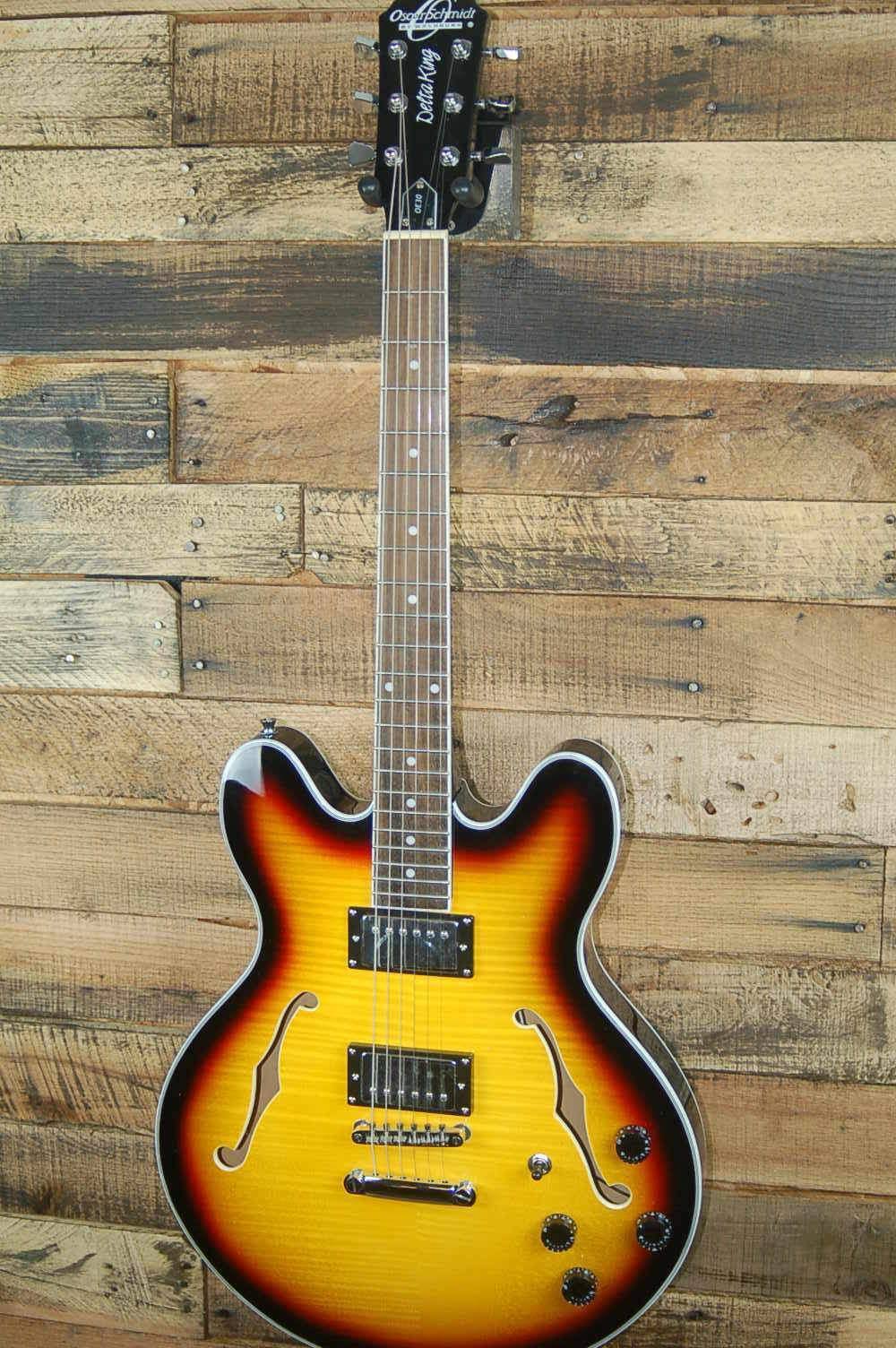 Sunburst Semi Hollowbody Electric Guitar Z1254