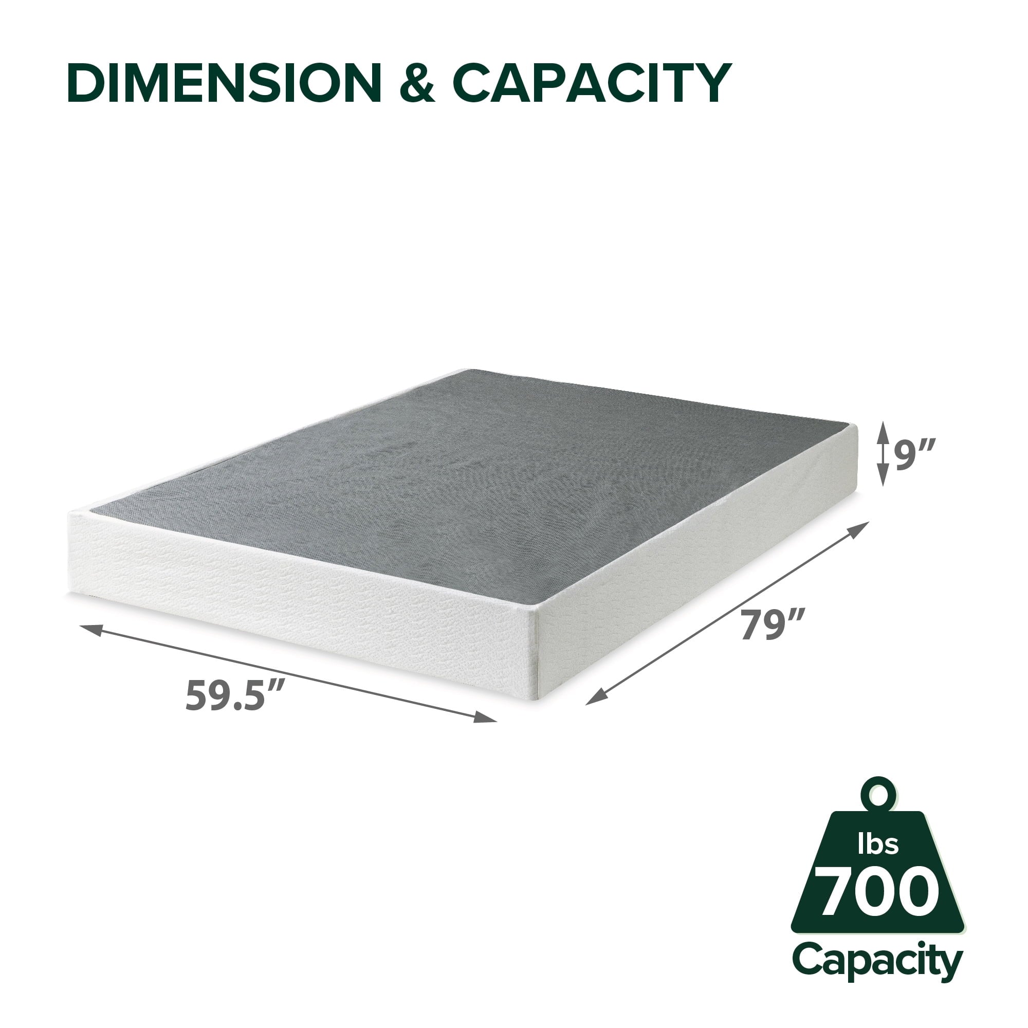 Queen 9" Metal Mattress Foundation Q961778