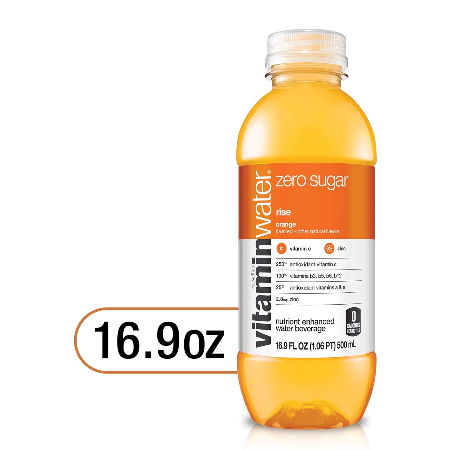 16.9 Fl Oz Pack of 24 Electrolyte Enhanced Orange Water I227