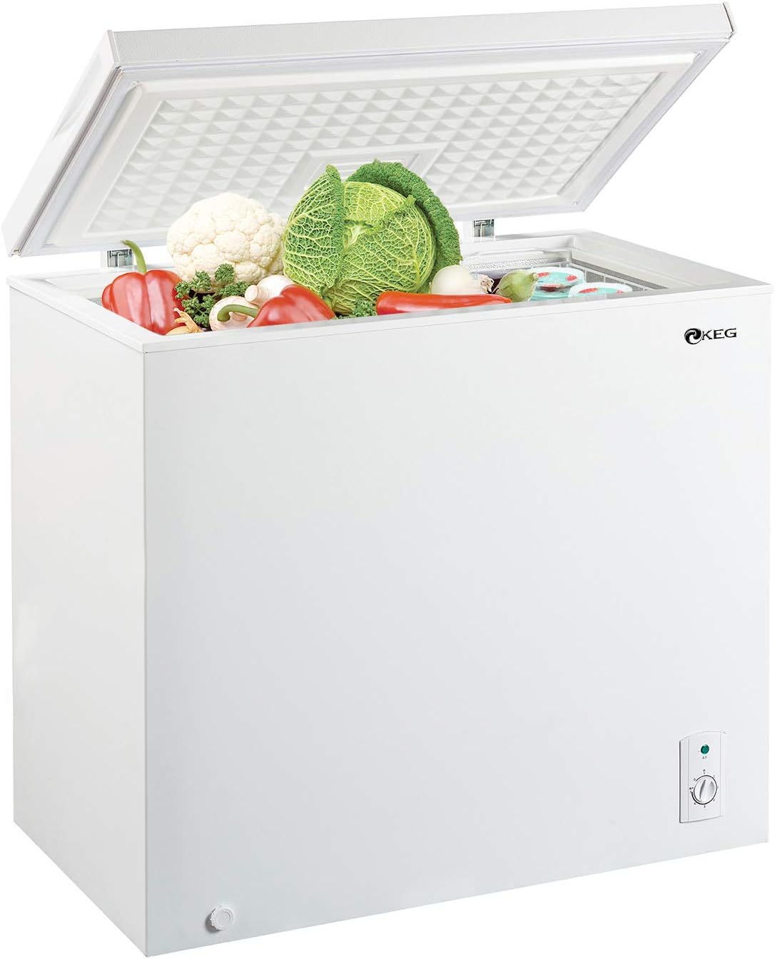 7.0 Cubic Feet Top Chest Freezer with Adjustable Thermostat and Removable Storage Basket B5151