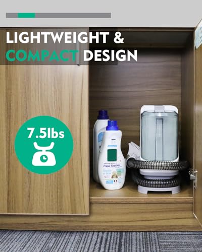 Portable Carpet Spot and Upholstery Cleaner, Lightweight Handheld Deep Cleaner Machine, White & Light Grey S8088