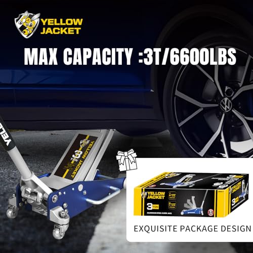 2.5 Ton Hydraulic Low Profile Floor Jack with Carrying Case D80225