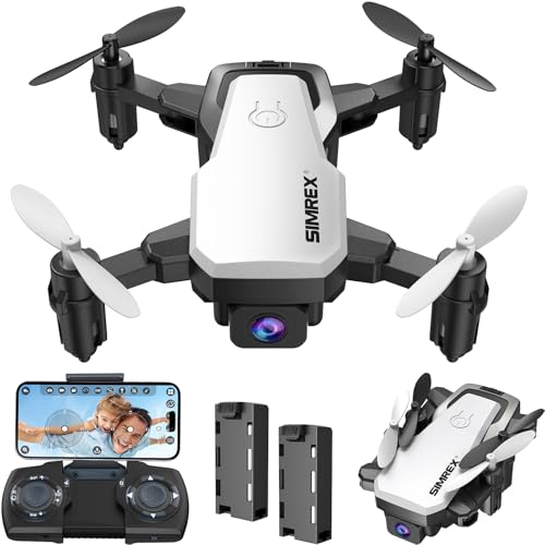 Mini Drone with Camera 720P HD FPV, Foldable RC Quadcopter with 2 Batteries V182