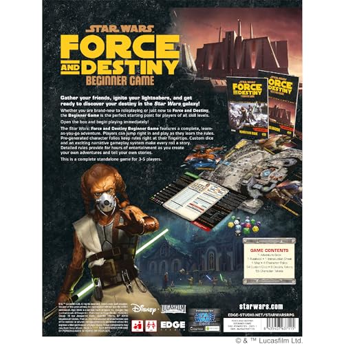 Star Wars Force and Destiny Beginner Game Sci-Fi Roleplaying Game Q1690