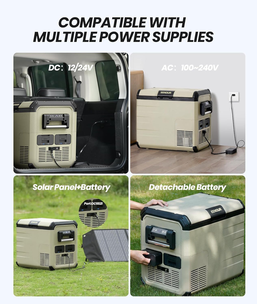 48 Quart 45L 12V Portable Car Fridge Freezer H69567