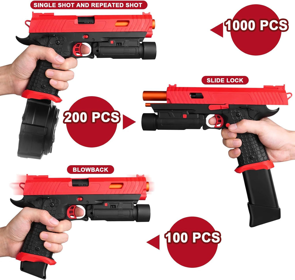 Full Auto Splat-Blaster includes Drum and Goggles, red D188406