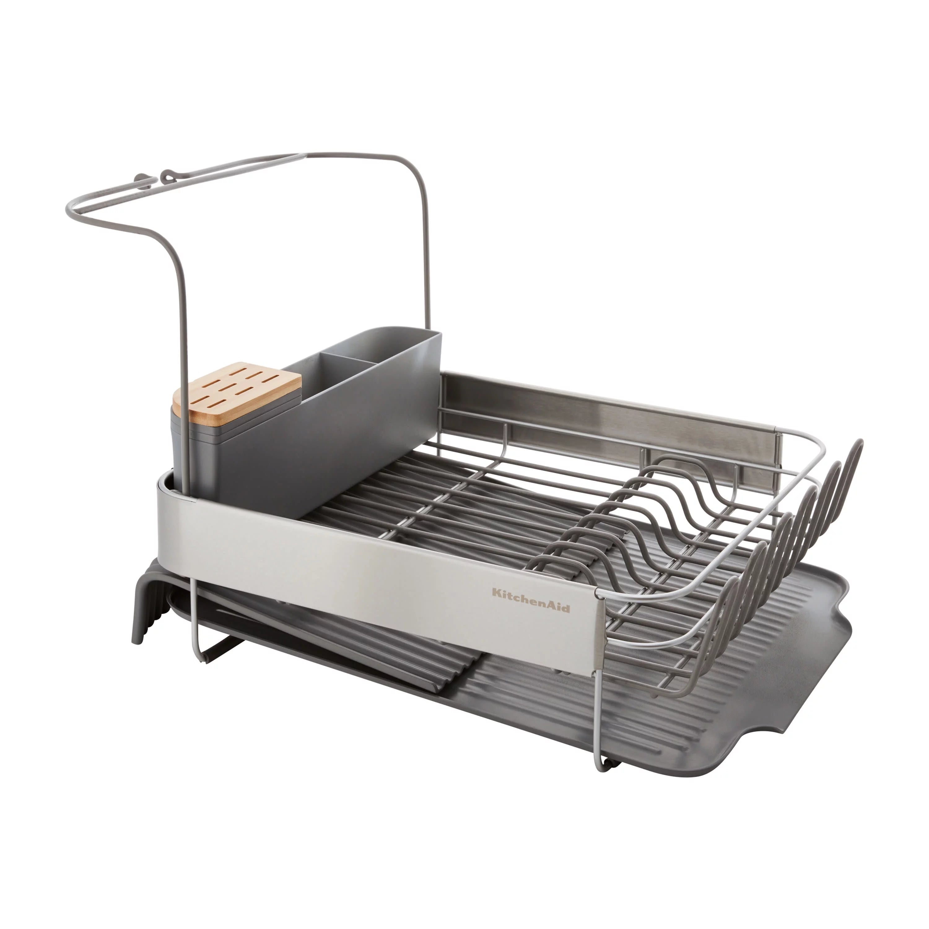 Charcoal Expandable Dish-Drying Rack W9253