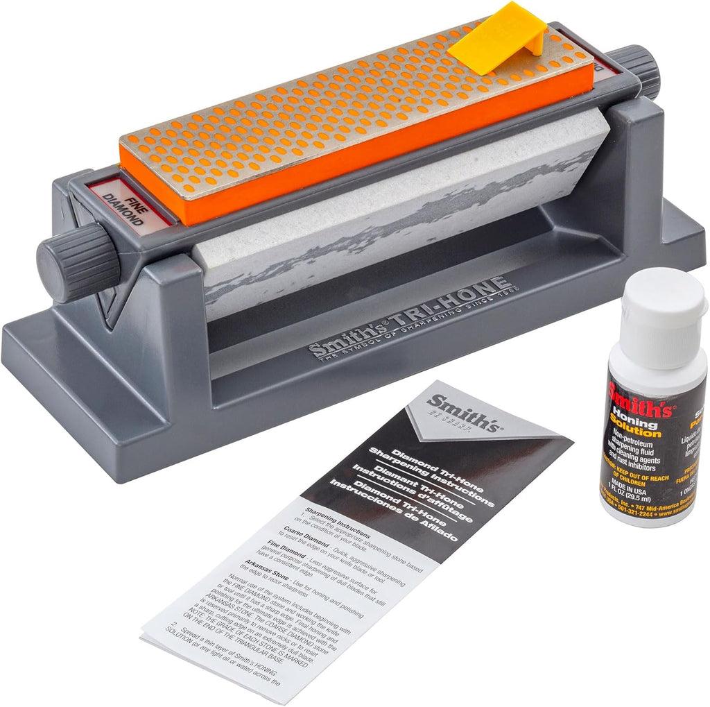 6" Diamond Sharpening Stone System - Grey - Fine, Natural, & Coarse Stones V4680