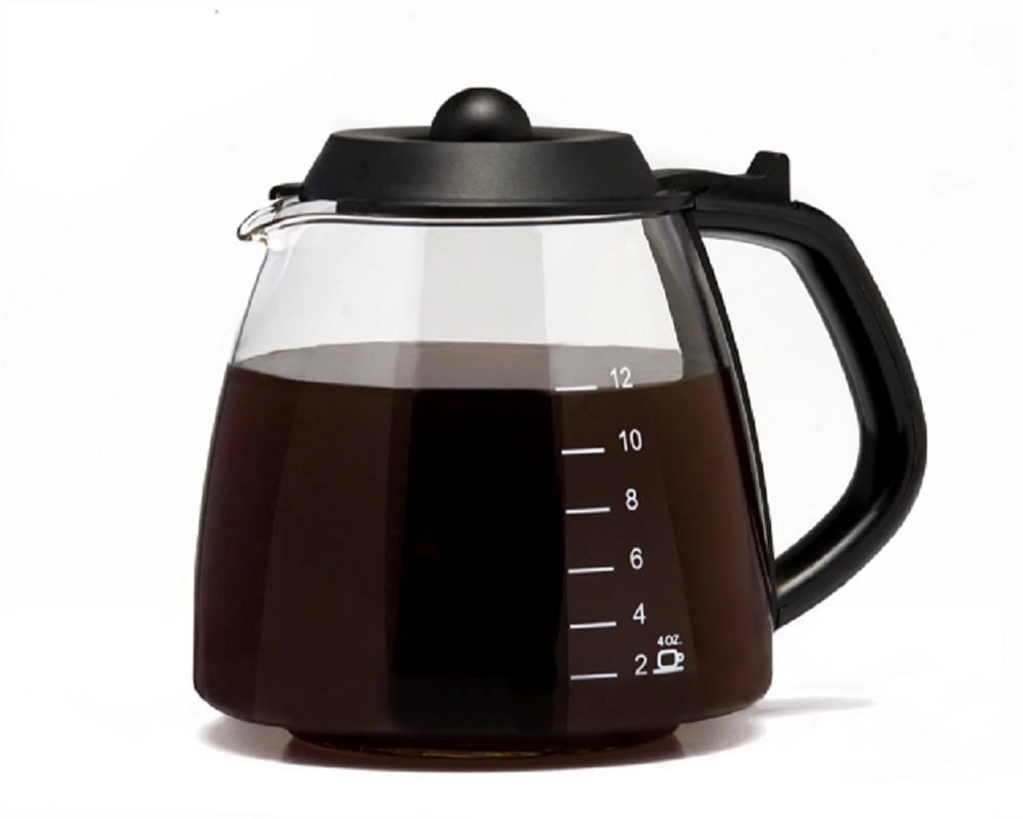12-Cup Black Replacement Glass Carafe Q259515