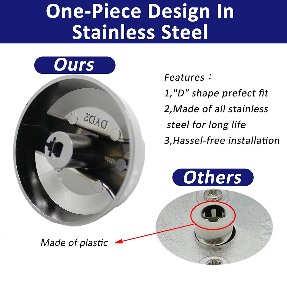 5 Pcs Burner Control Dial Knob for Stove R264826
