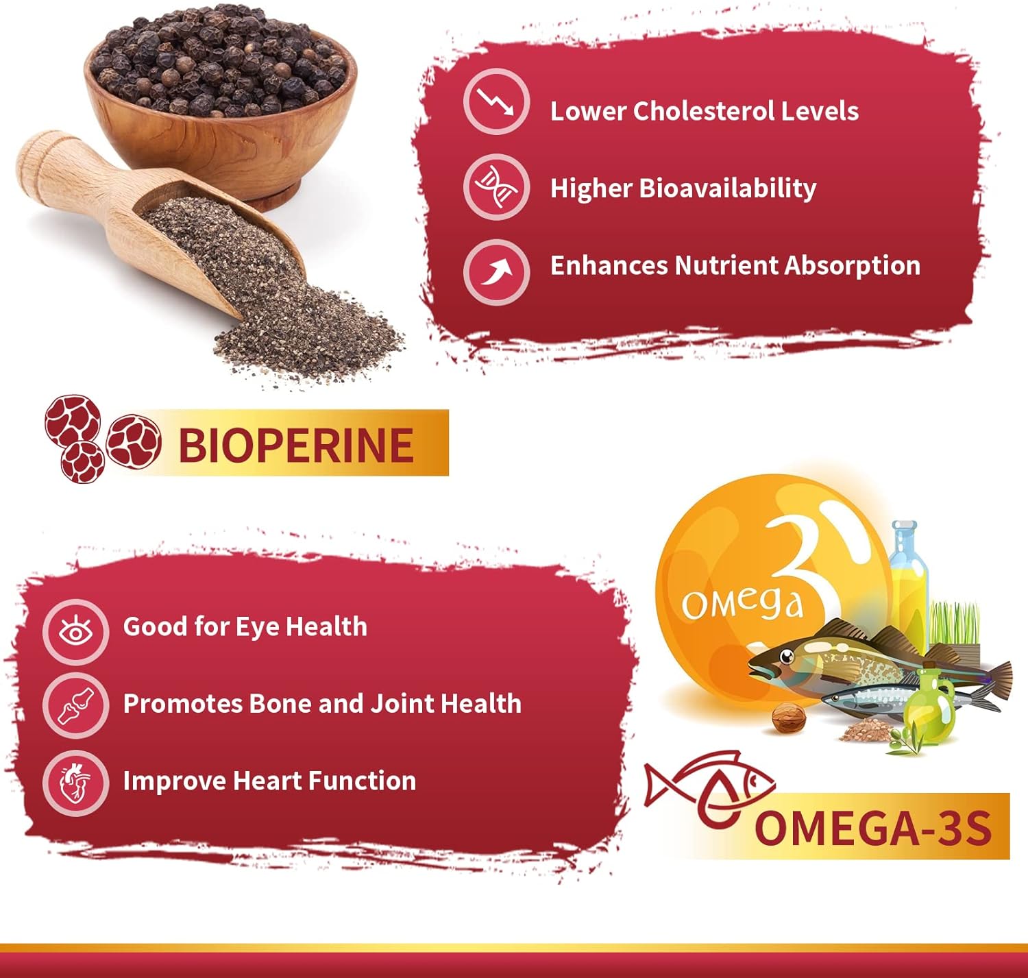 CoQ10 400mg Softgels with PQQ, BioPerine & Omega-3, 120 Servings O466848