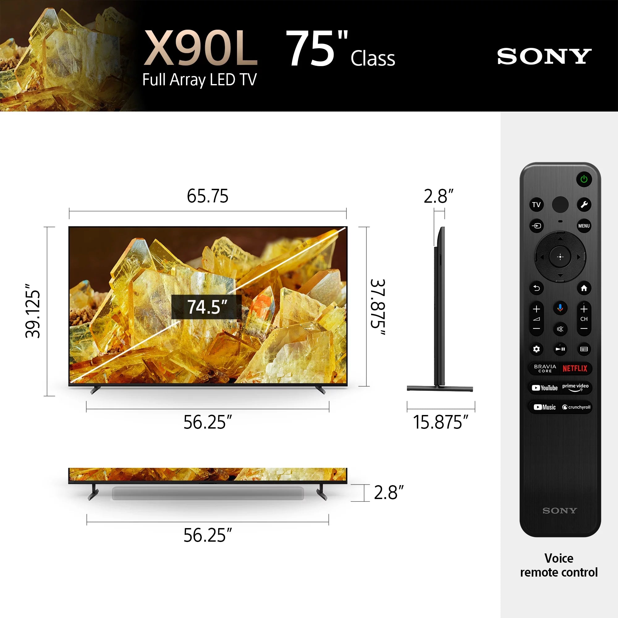 75” Class 4K HDR Full Array LED Smart Google TV Q2007