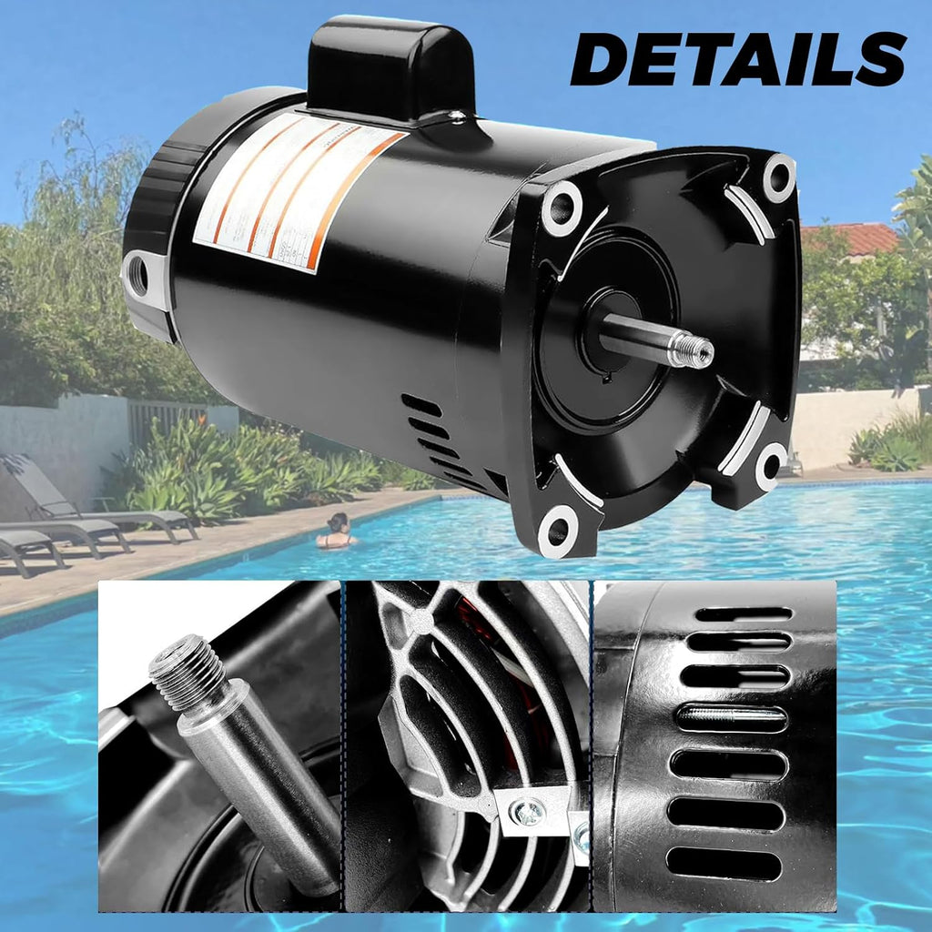 1HP 230/115V Square Flange Pool Pump Motor X973829