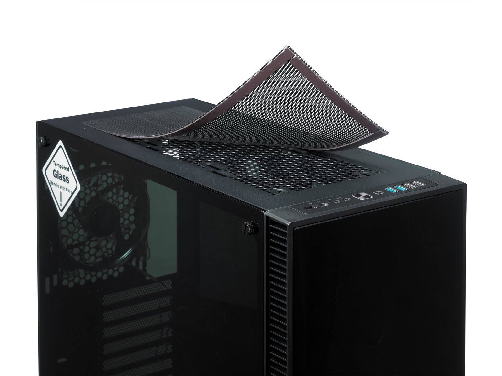 Tempered Glass ATX Mid Tower Computer Case J4230
