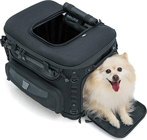 Black Large Motorcycle Pet Carrier Crate V637