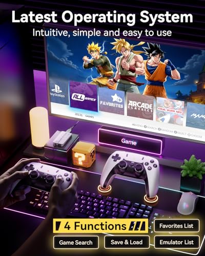 4K HDMI Retro Gaming Console with 20,000+ Built-in Classic Video Games T95170